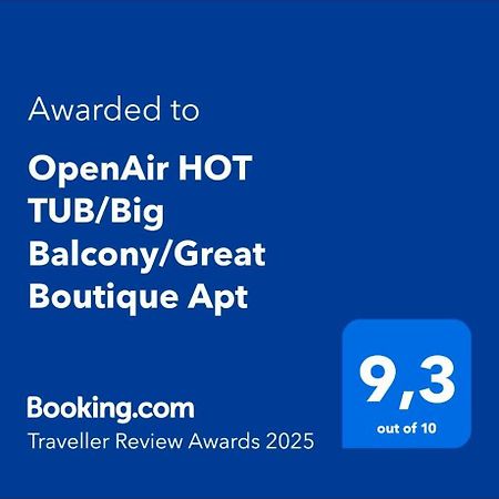 Openair Hot Tub/Big Balcony/Great Boutique Apt Atina Dış mekan fotoğraf
